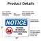 Signmission No Food Or Drink In Manufacturing Area, 10 in W x Rectangle, Plastic OS-2PACK-NS-P-710-L-14593 - alternate 5